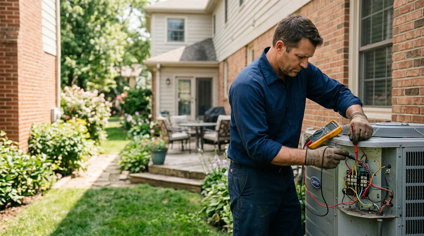 HVAC technician working near Woodman, WI